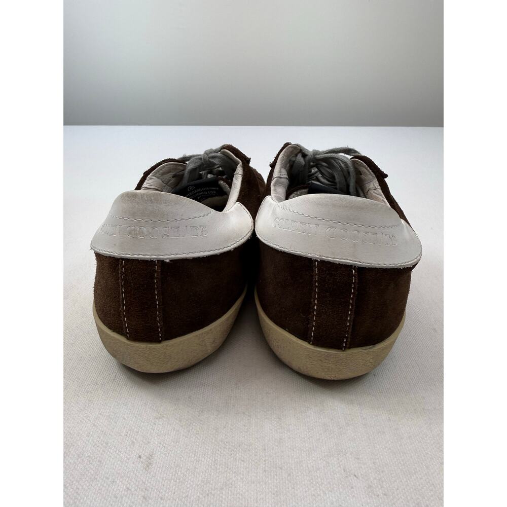 Golden Goose Deluxe Brand Superstar Brown Suede Silver Star Sneakers EU 38 US 8 - Picture 13 of 14